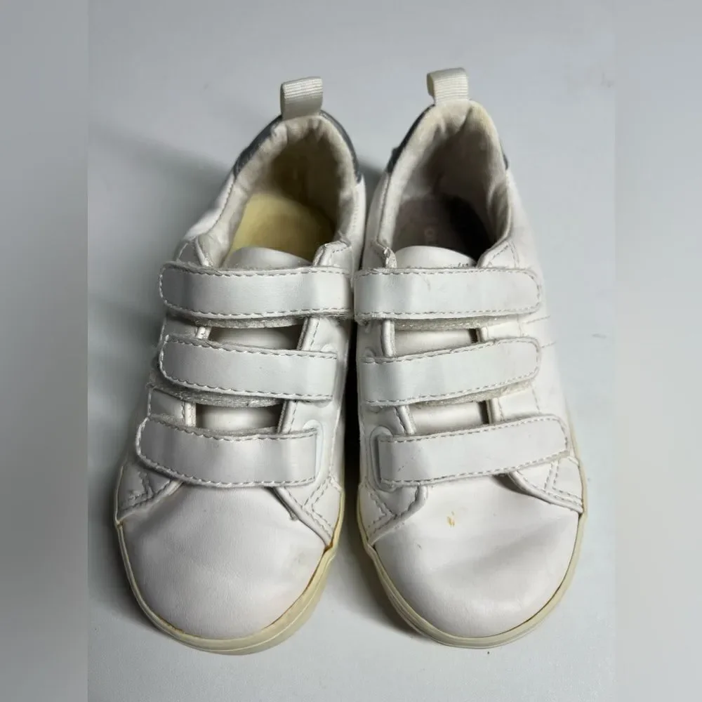 Old Navy Toddler Boys Sneaker Size 9 White Triple Strap